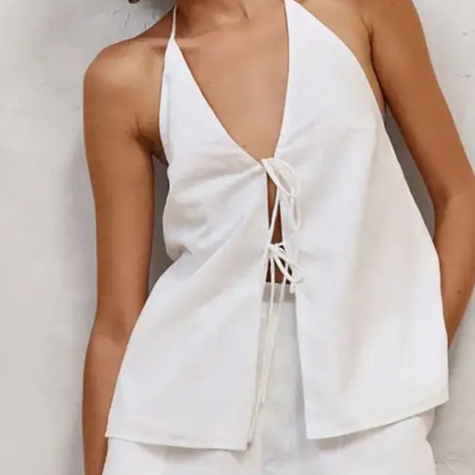 White Halter Set