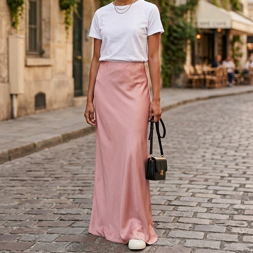 Silk Maxi Skirt
