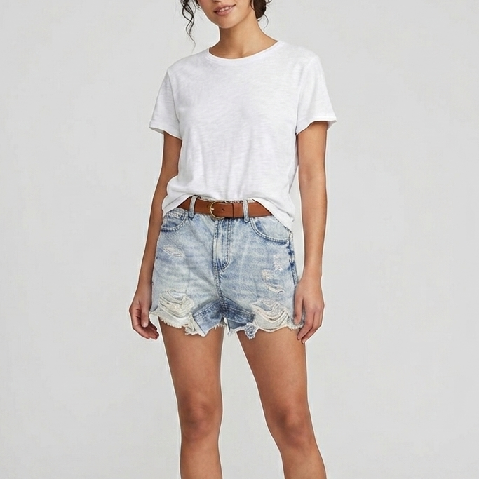 Acid Wash Shorts