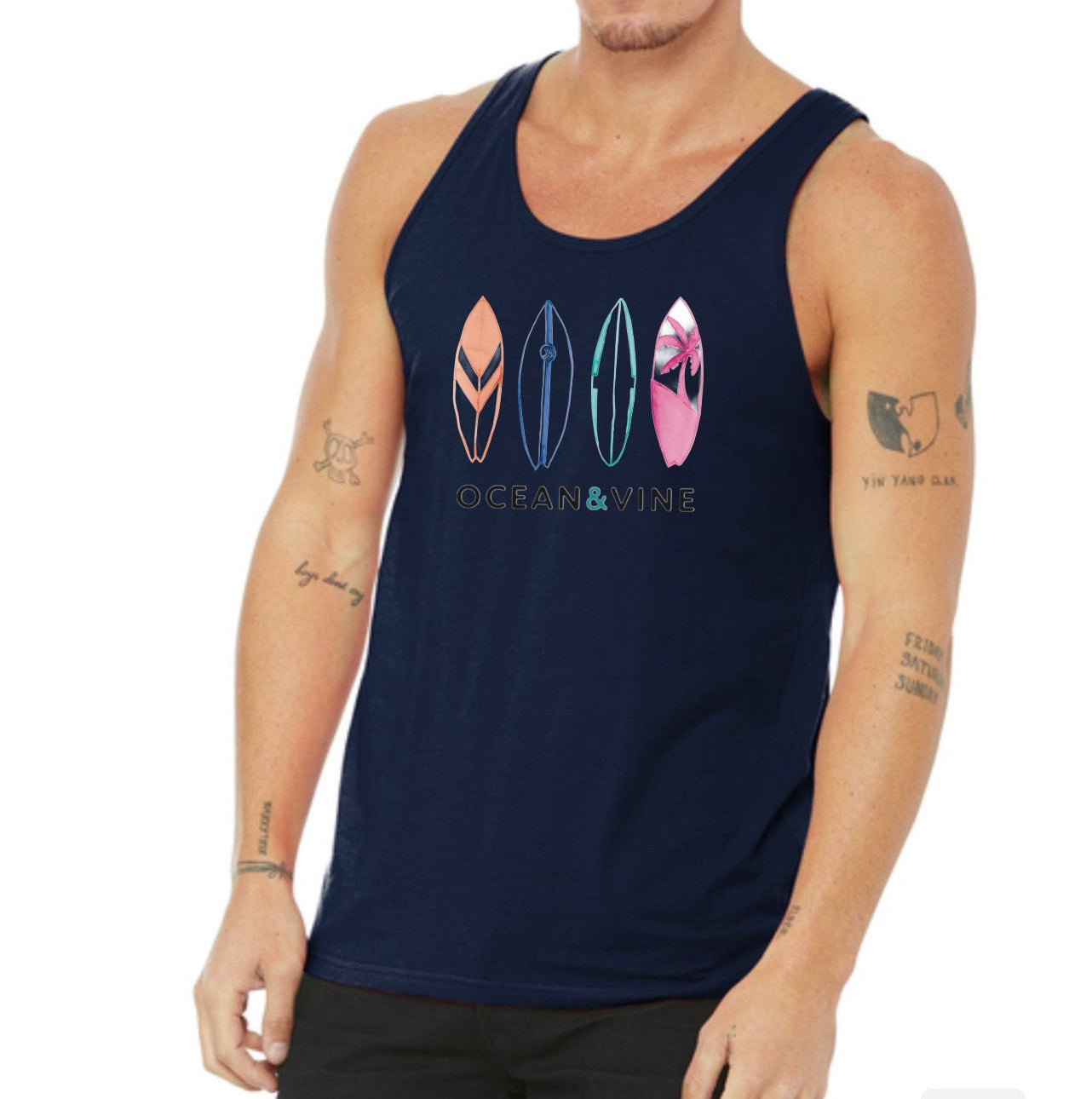 Surfboard Tank Top (Navy)