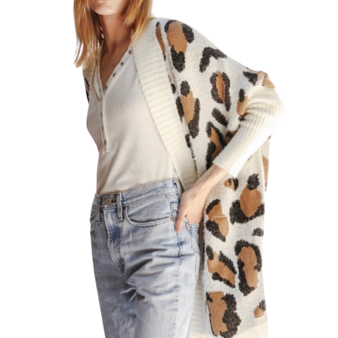 Ivory Cheetah Cardigan